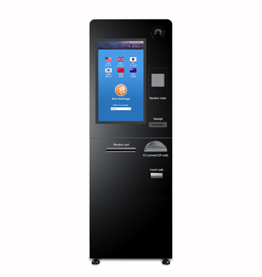 Máquina automática da troca de divisa estrageira com distribuidor de dinheiro